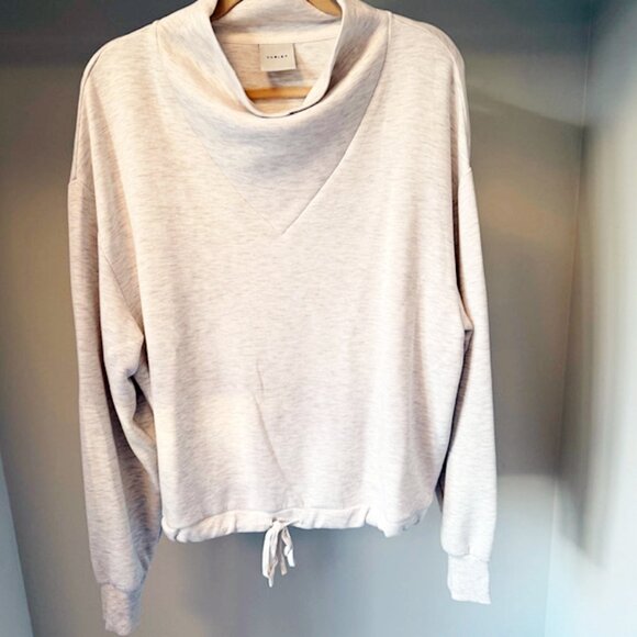 Varley Betsy DoubleSoft Sweatshirt, Size Large, Ivory Marl - Picture 5 of 8